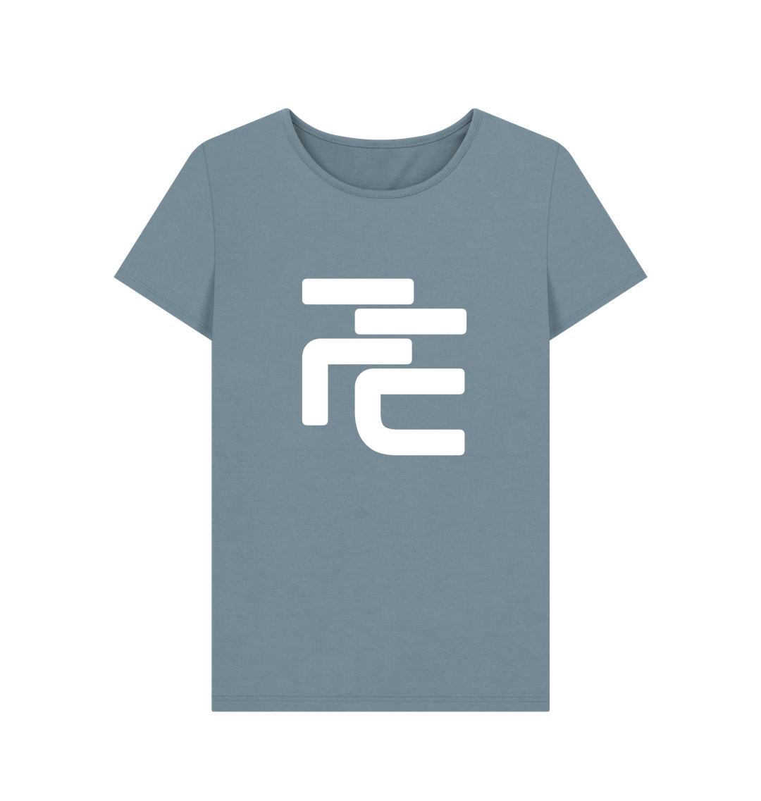 Image of Stone Blue Printed T-shirt